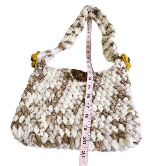 Handmade Crochet Shoulder Bag - Picture 7 of 8